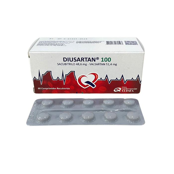 Diusartan 100 Sacubitrilo / Valsartan X Comprimido