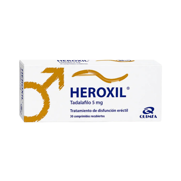 Heroxil 5Mg Tadalafilo X Comprimido