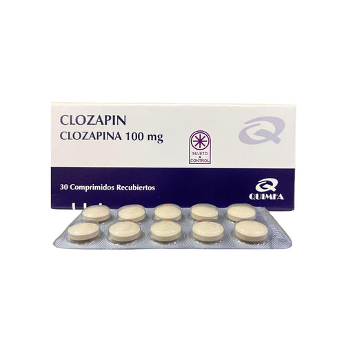 Clozapin 100 Mg Clozapina X Comprimido