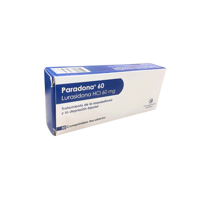 Paradona 60 Mg Lurasidona X Comprimido