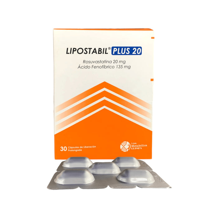 Lipostabil Plus 20/135Mg Rosuvastatina/Acido Fenofibrico X Capsula Liberacion Prolongada