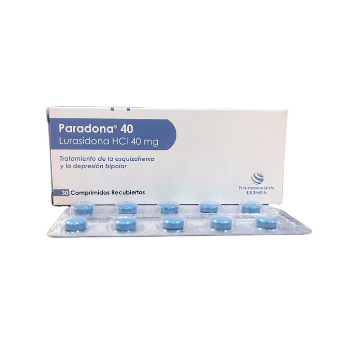 Paradona 40 Mg Lurasidona X Comprimido