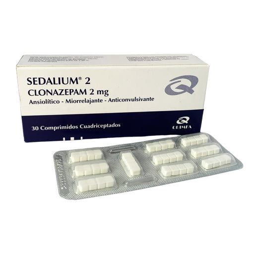 Sedalium 2 Mg Clonazepam X Comprimido