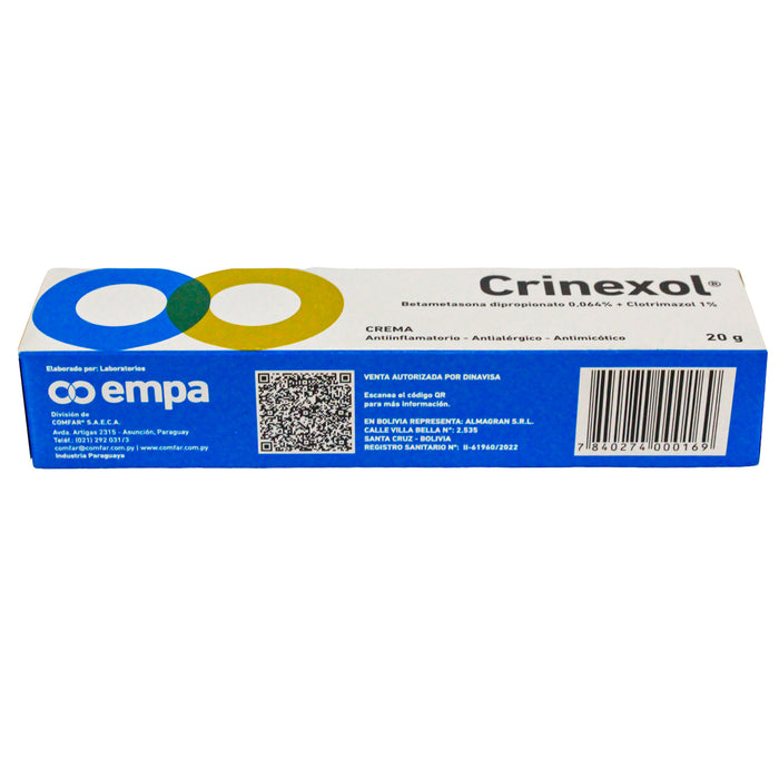 Crinexol Crema Clotrimazol Betametasona X 20G