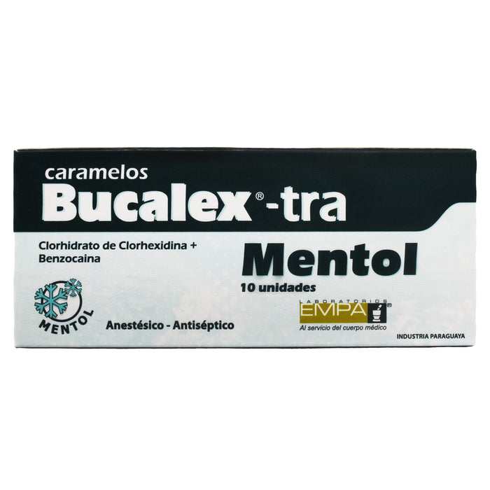 Bucalex Tra Caramelos Clorhexidina Benzocaína Mentol X Pastilla