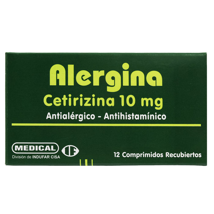 Alergina Cetirizina 10Mg X Tableta