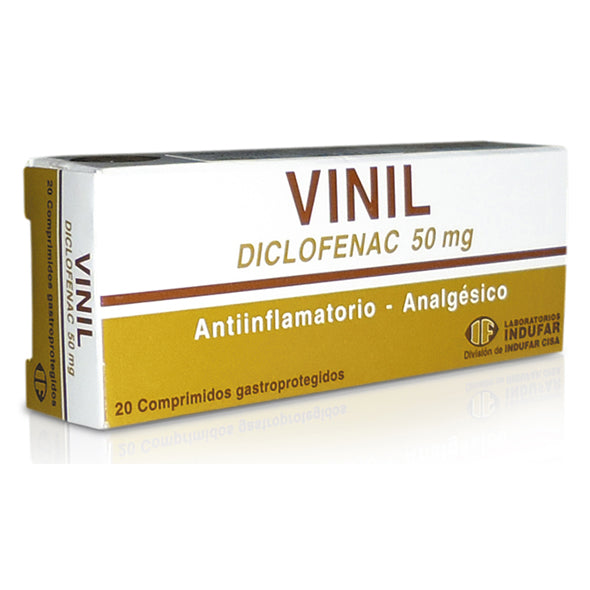 Vinil Diclofenaco Potasico 50Mg X Tableta