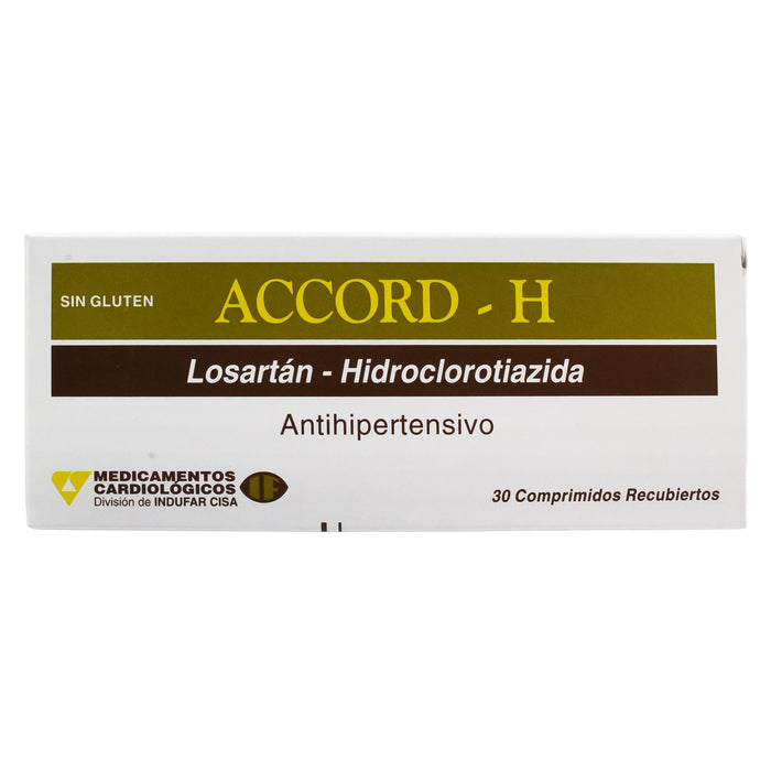 Accord H Losartan 50Mg Y Hidroclorotiazida 12.5Mg X Tableta
