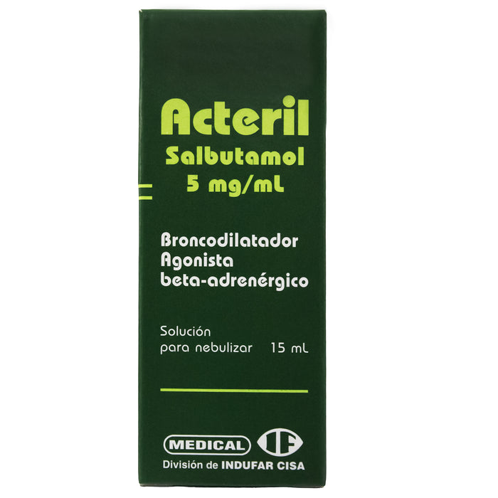 Acteril Salbutamol Gotas Solucion Para Nebulizar X 15Ml