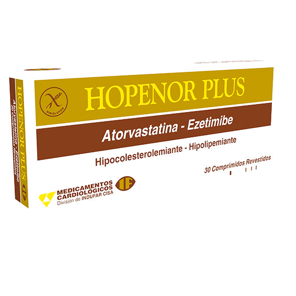 Hopenor Plus Atorvastatina 20Mg Y Ezetimibe 10Mg X Tableta