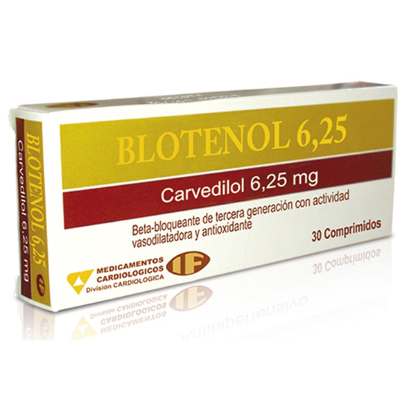 Blotenol Carvedilol 6.25Mg X Tableta