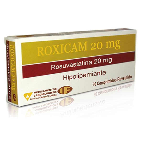 Roxicam 20Mg Rosuvastatina 20Mg Generico X Tableta