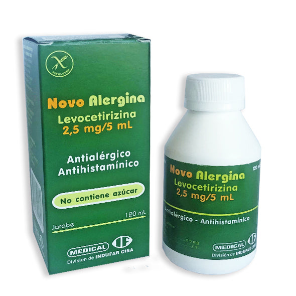 Novo Alergina 2.5Mg 5Ml Jbe X 120Ml Levocetirizina