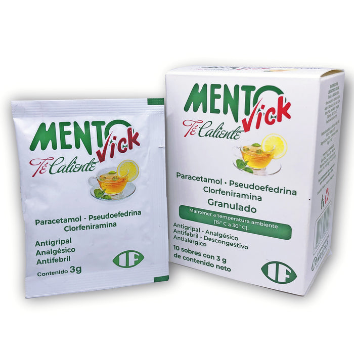 Mentovick Te Caliente Antigripal 10 Sobres X 3G