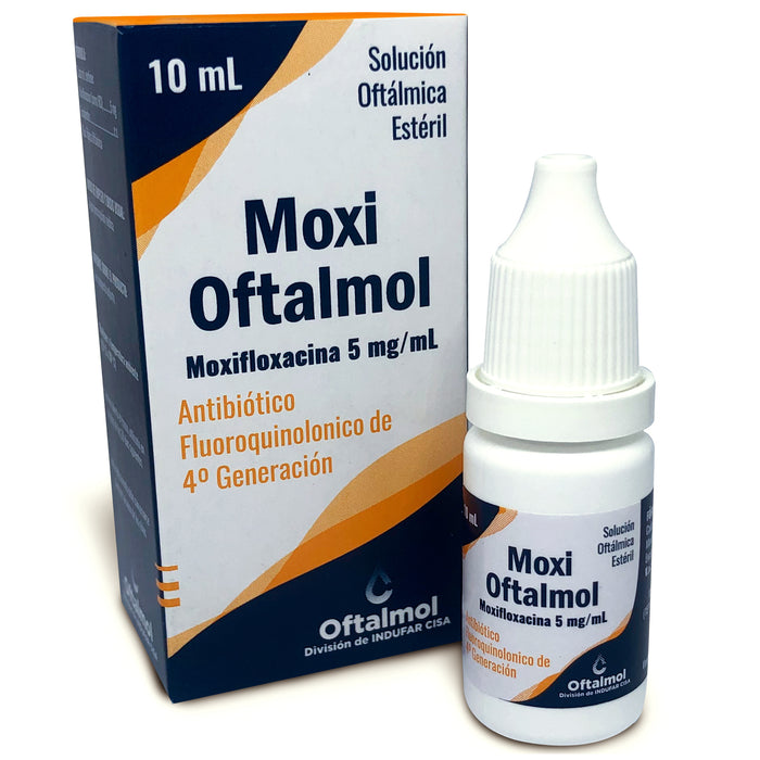 Moxi Oftalmol 0.5% Colirio Moxifloxacina X 10Ml