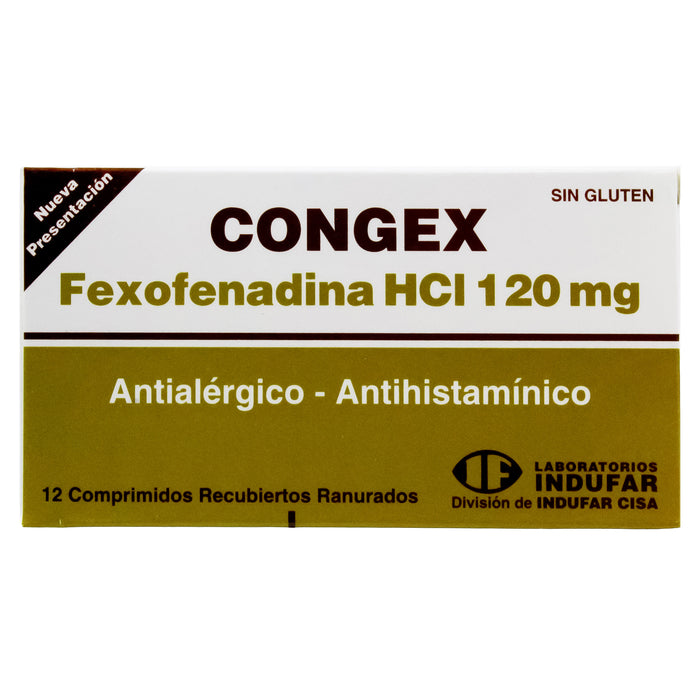 Congex Fexofenadina 120Mg X Tableta