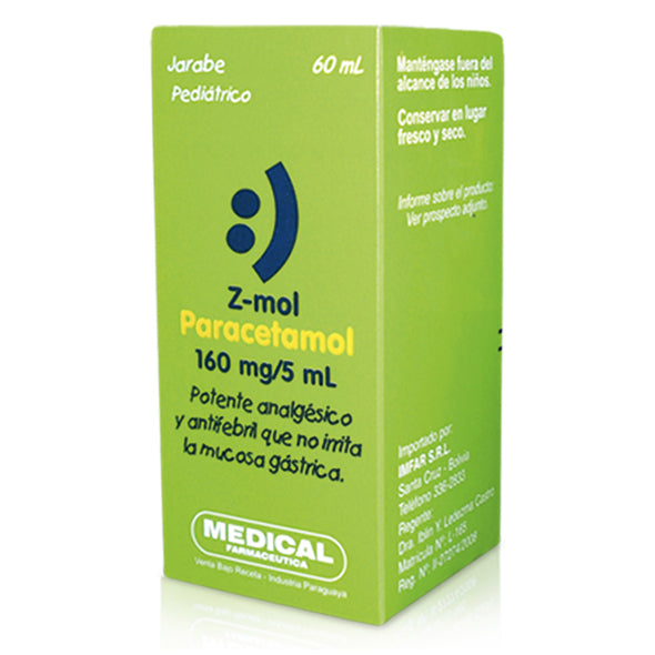 Z-Mol 160Mg 5Ml Jbe X 60Ml Paracetamol