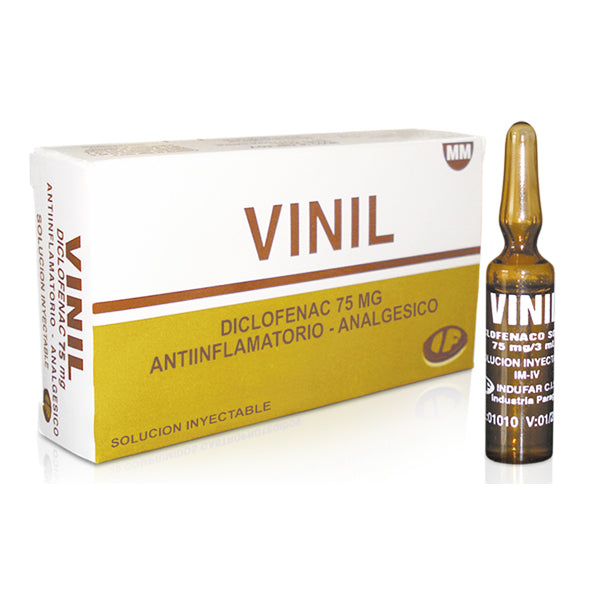 Vinil Diclofenaco Sodico 75Mg Y 3Ml X Ampolla