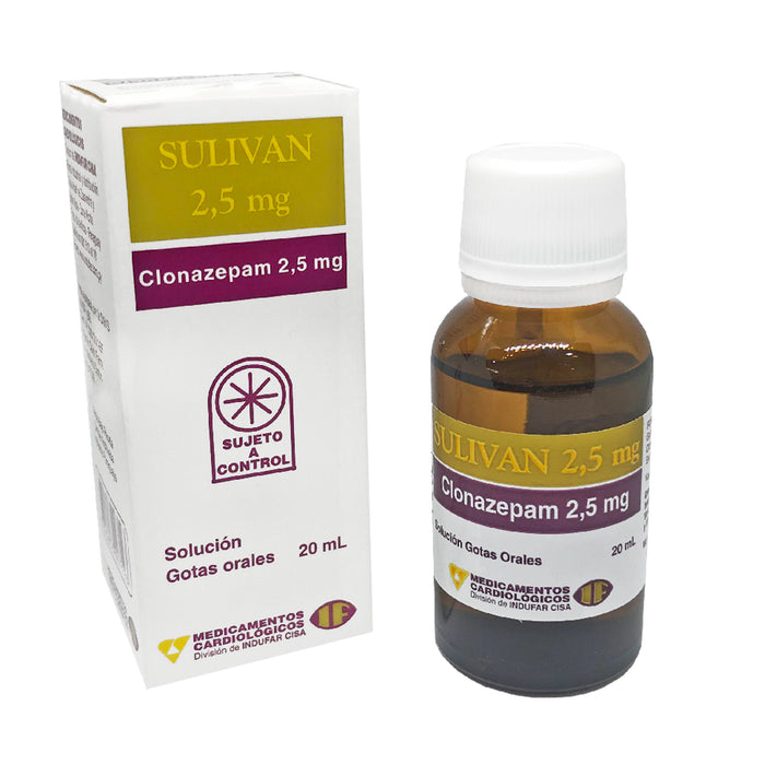 Sulivan 2.5Mg Gotas X 20Ml Clonazepam