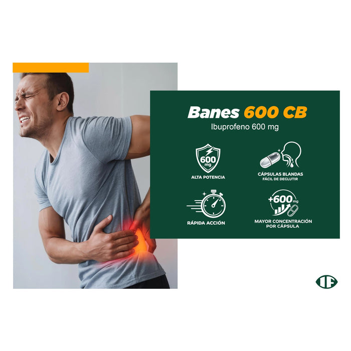 Banes Cb 600Mg Ibuprofeno X Capsula Blanda