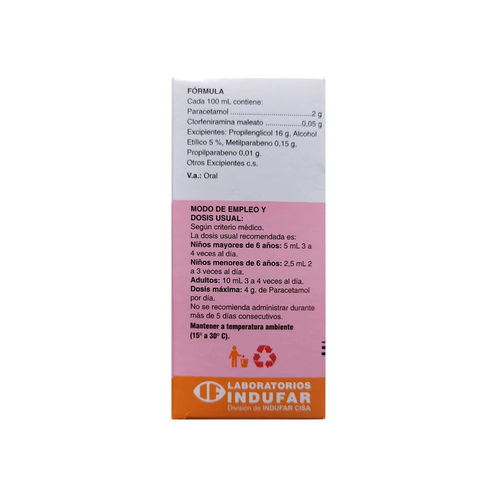 Grifantil Nf Paracetamol / Clorfeniramina Solución X 60Ml