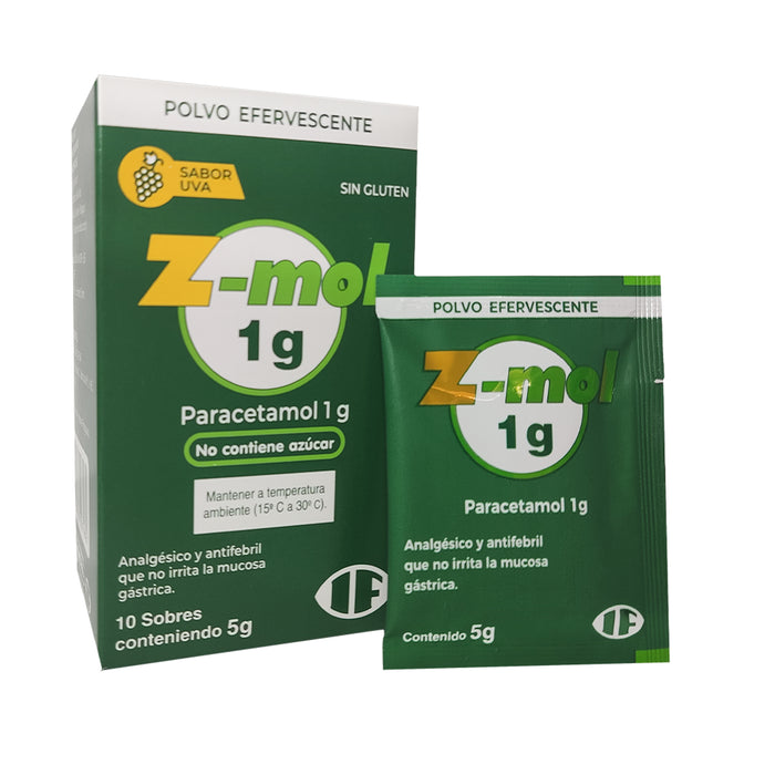 Z-Mol 1G X 10 Sobres S Uva Paracetamol