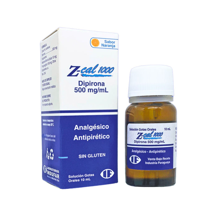 Z-Cal 1000 Dipirona 500Mg/Ml Gotas X 10Ml