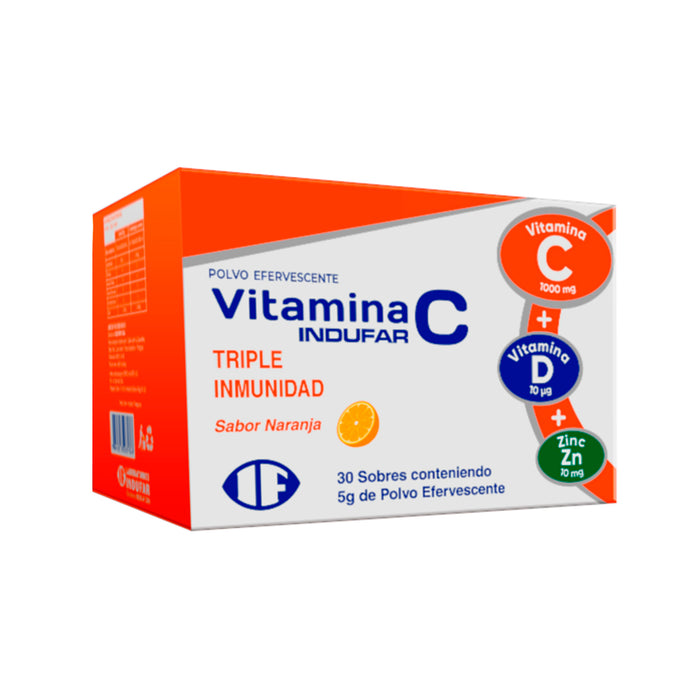Vitamina C Indufar 5G Triple Inmunidad X Unidad