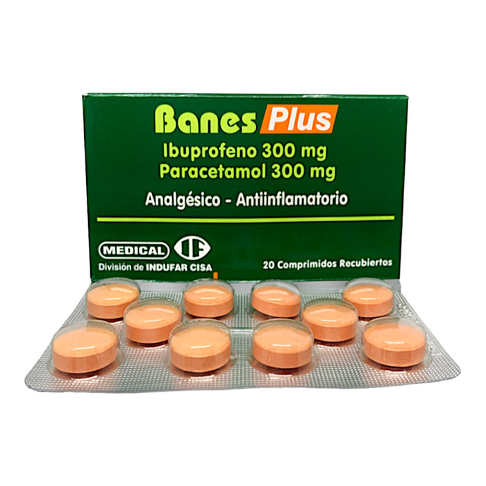 Banes Plus X 20 Comp Ibuprofeno Paracetamol