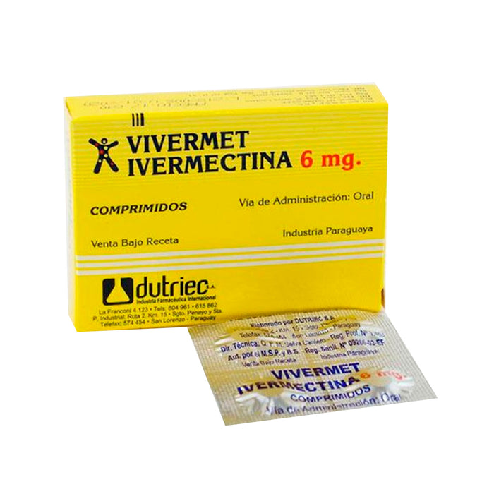 Vivermet 6Mg Ivermectina X Tableta