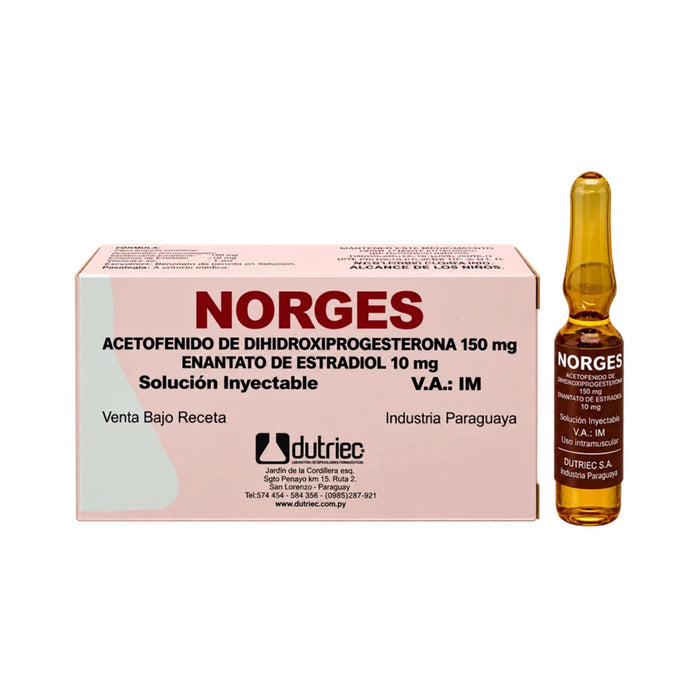 Norges 150Mg Dihidroxiprogesterona 10Mg Estradiol Im X 1 Ampolla 1Ml