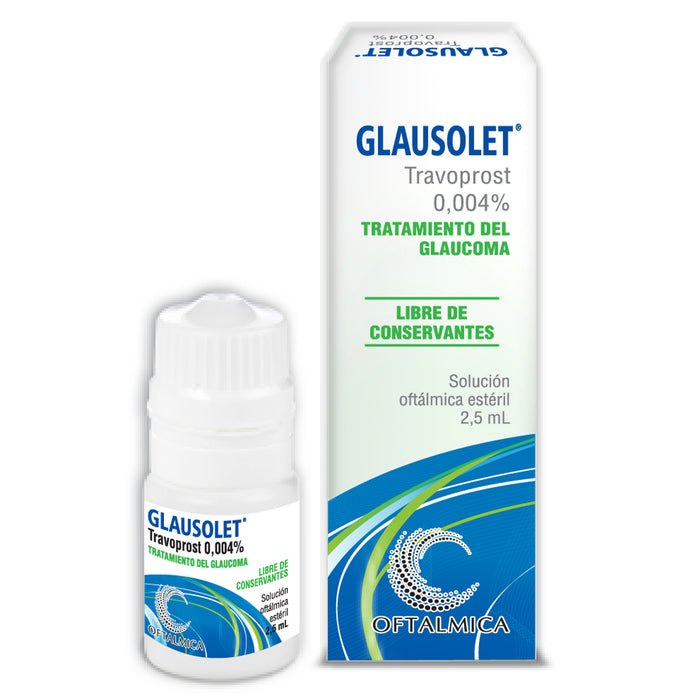 Glausolet 0.0004% Travoprost Colirio X 2.5Ml