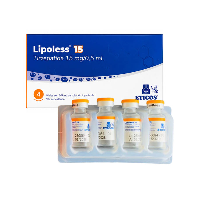 Lipoless 15Mg/0.5Ml Tirzepatida Sc X Frasco/Ampolla