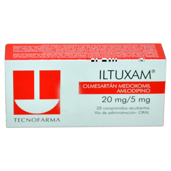 Iltuxam 20Mg Olmesartan Medoxomil Y 5Mg Amlodipina X Tableta