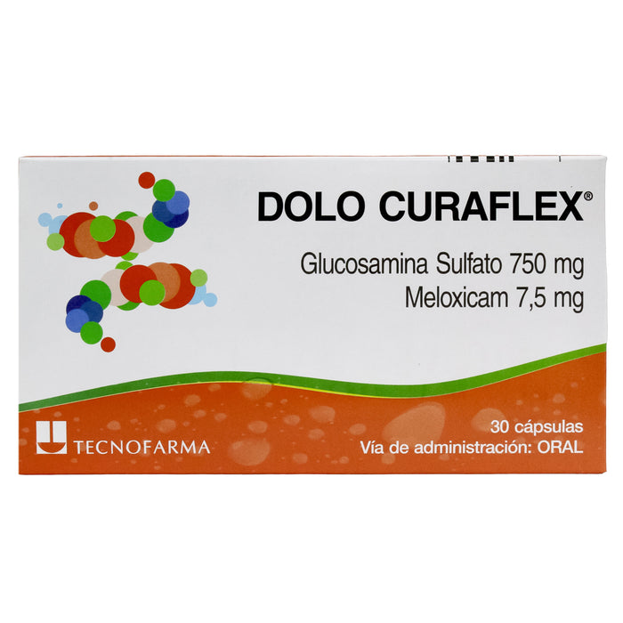 Dolo Curaflex Glucosamina Sulfato 750Mg Y Meloxicam 7.5Mg X Capsula