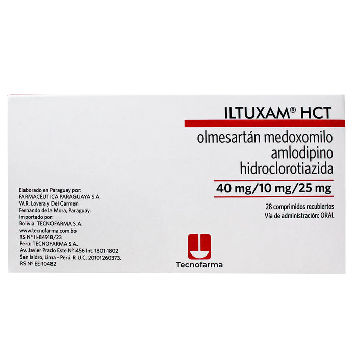 Iltuxam Hct 40 10 25Mg X Comprimido