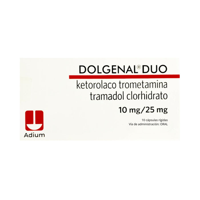 Dolgenal Duo 10Mg Ketorolaco 25Mg Tramadol X Cápsula