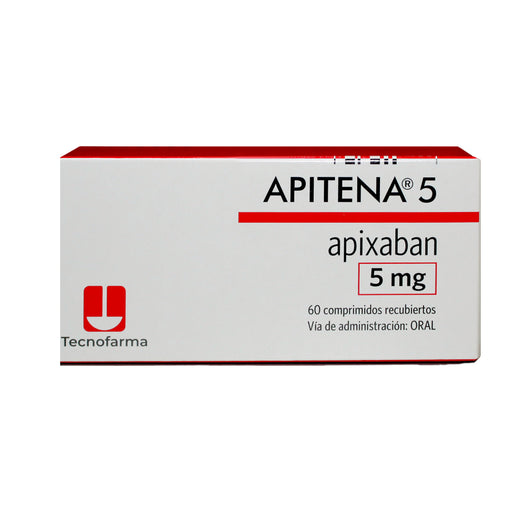 Apitena 5 Mg Apixabán X Comprimido