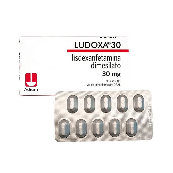 Ludoxa Lisdexanfetamina 30Mg X Cápsula