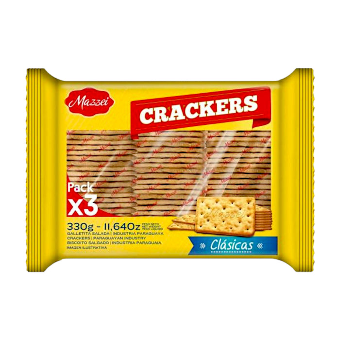 Galletas Mazzei Crackers Saladas Clásicas X 330G