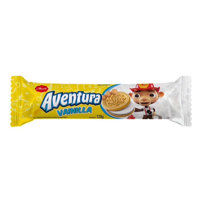 Galleta Aventura Rellena De Vainilla X 120Gr
