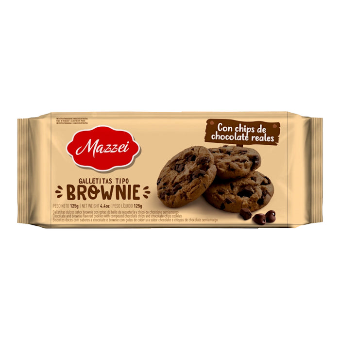 Galletas Mazzei Cookies Sabor Brownie X 100G