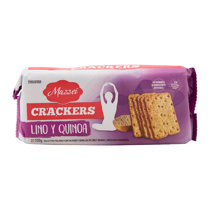 Galletas Mazzei Crackers Lino Y Quinua X 200G