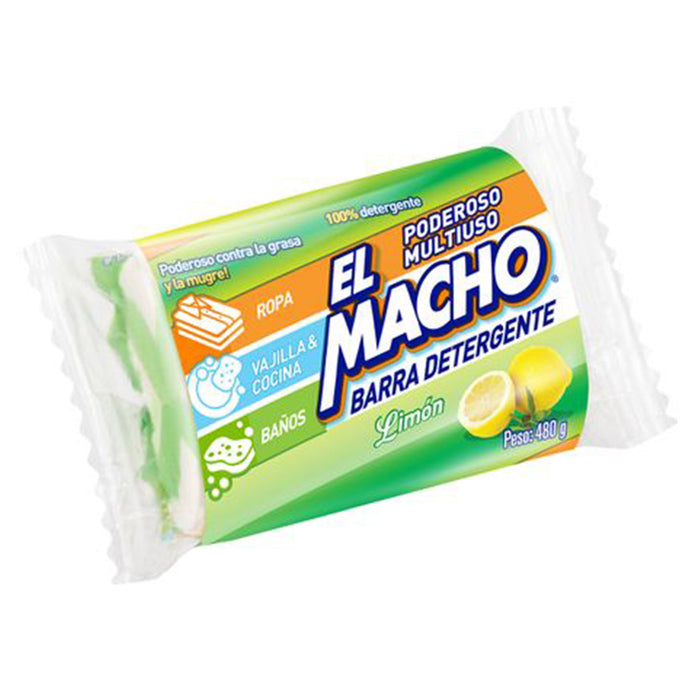 El Macho Barra Detergente Multiuso Limon X 480G