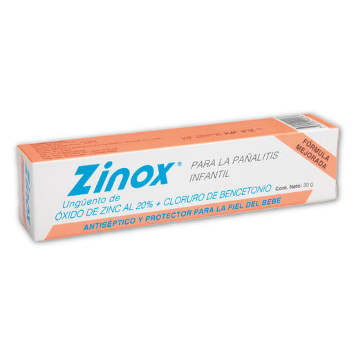 Zinox Unguento Oxido De Zinc 0.2 Y Cloruro De Bencetonio 0.000...