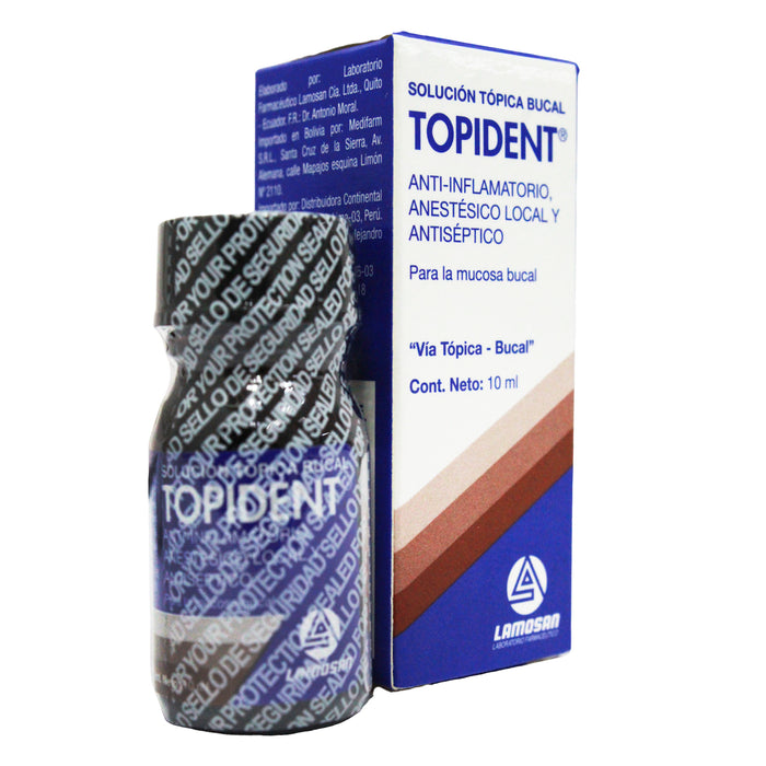 Topident Solucion X 10Ml Para La Mucosa Bucal