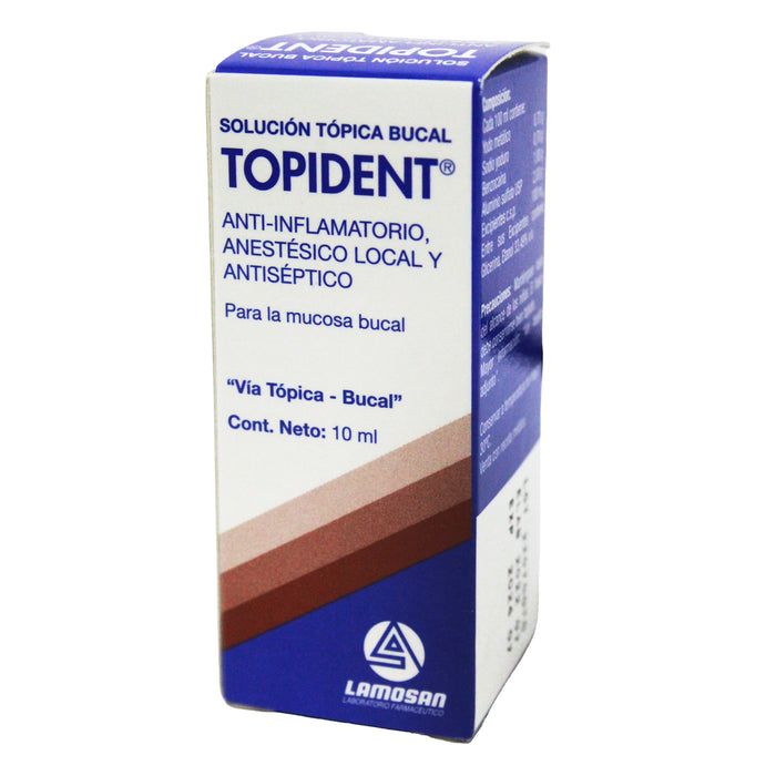 Topident Solucion X 10Ml Para La Mucosa Bucal