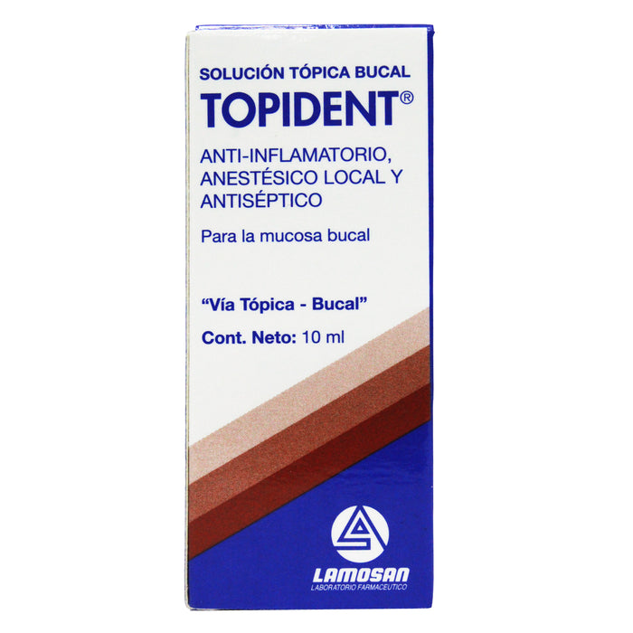 Topident Solucion X 10Ml Para La Mucosa Bucal