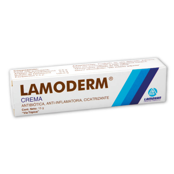 Lamoderm Crema Prednisolona Acetato 0.005 Y Neomicina 0.005 X 15G