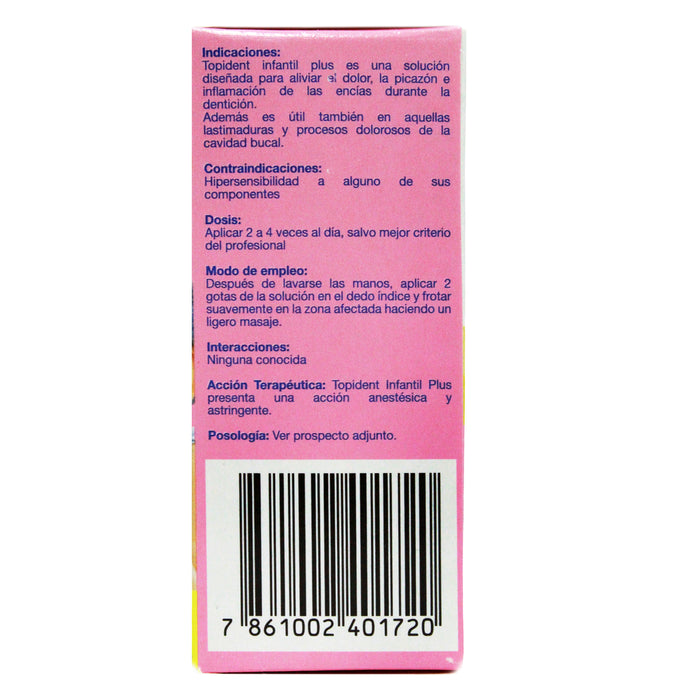 Topident Infantil Solucion X 10Ml Benzo Lac Alumin